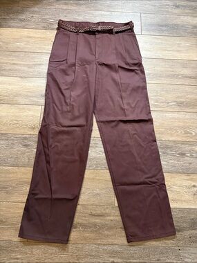 Men’s Duxbak dress pants with braided belt 32x32 USA